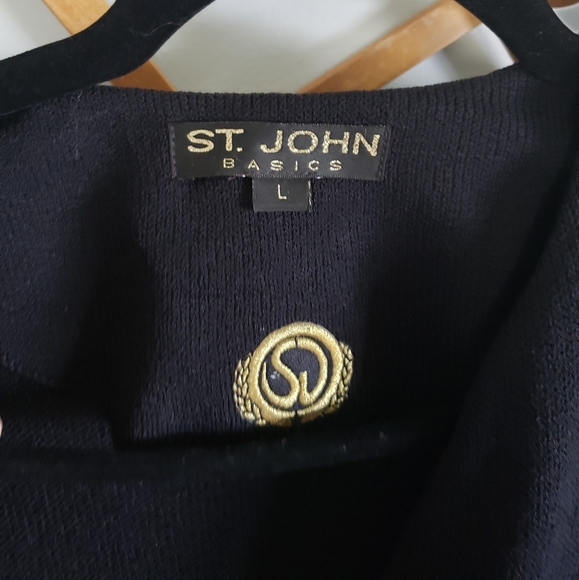 ST. JOHNS BASICS Black Knit Cardigan Jacket - Picture 3 of 8
